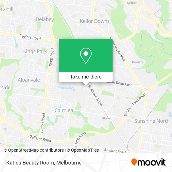 Katies Beauty Room map