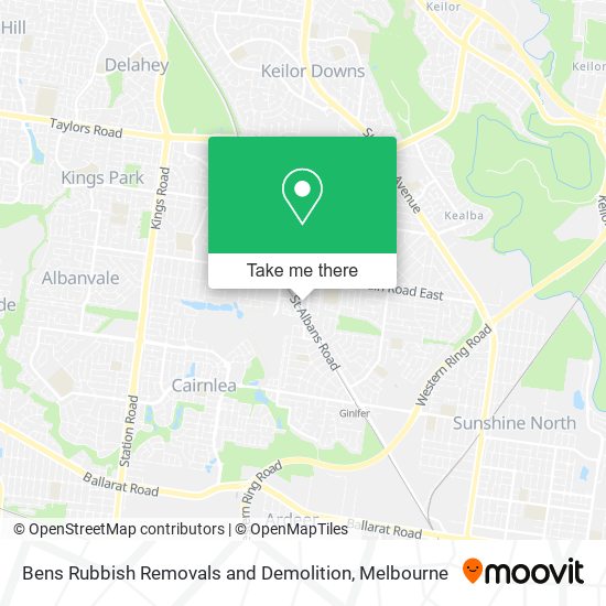 Bens Rubbish Removals and Demolition map