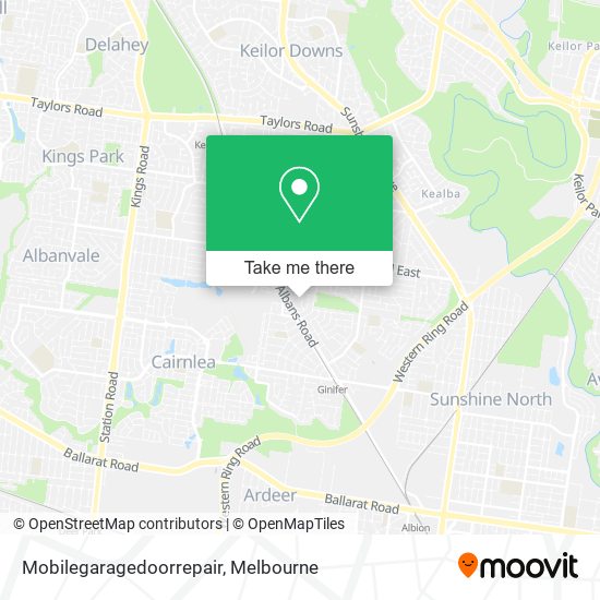 Mobilegaragedoorrepair map