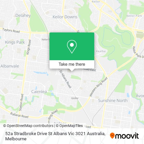 52a Stradbroke Drive St Albans Vic 3021 Australia map