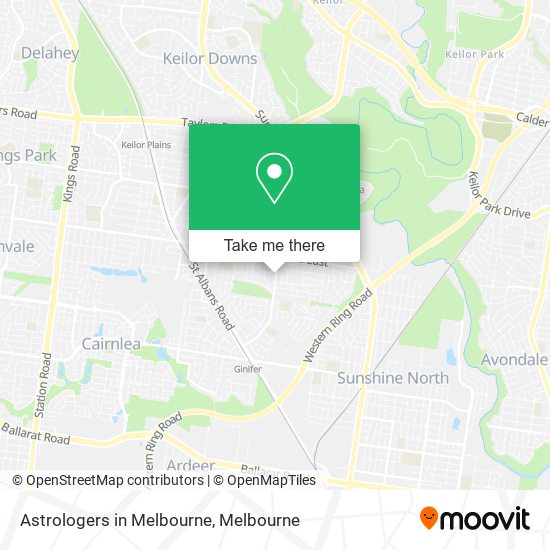 Astrologers in Melbourne map