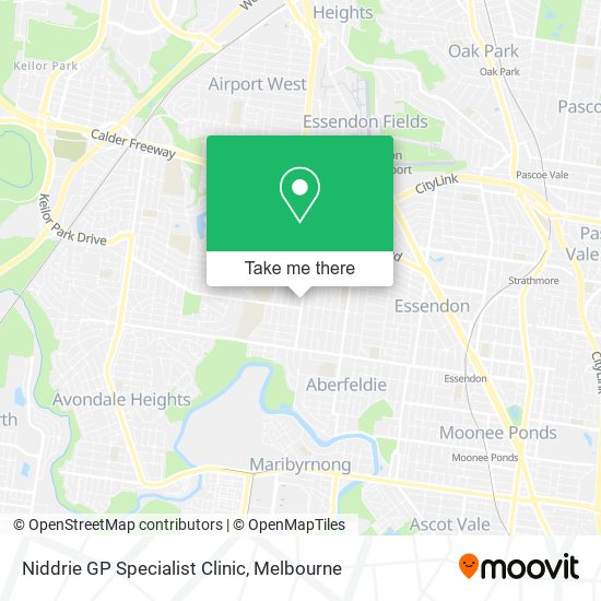 Niddrie GP Specialist Clinic map