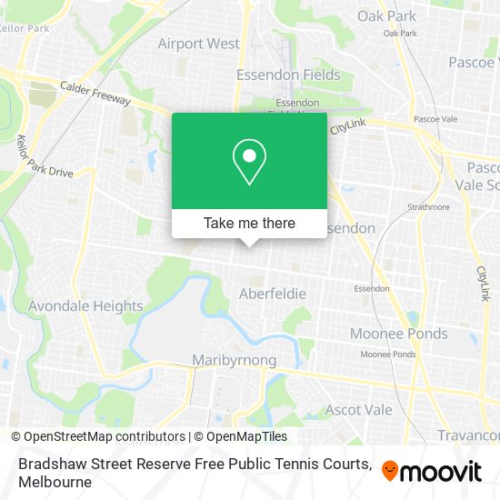 Bradshaw Street Reserve Free Public Tennis Courts map