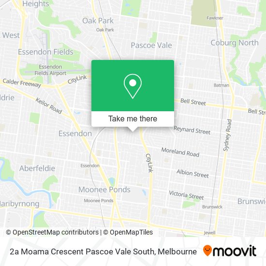 2a Moama Crescent Pascoe Vale South map