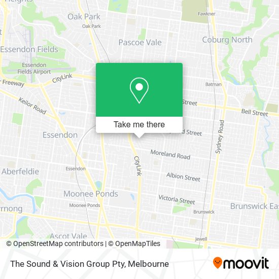 The Sound & Vision Group Pty map