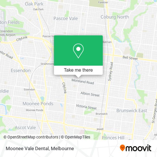 Moonee Vale Dental map