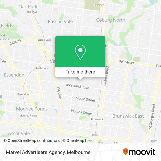 Marvel Advertisers Agency map