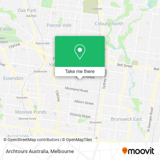 Archtours Australia map