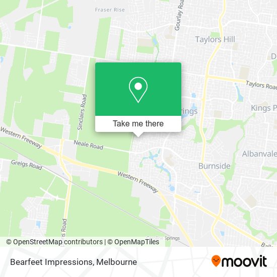 Bearfeet Impressions map
