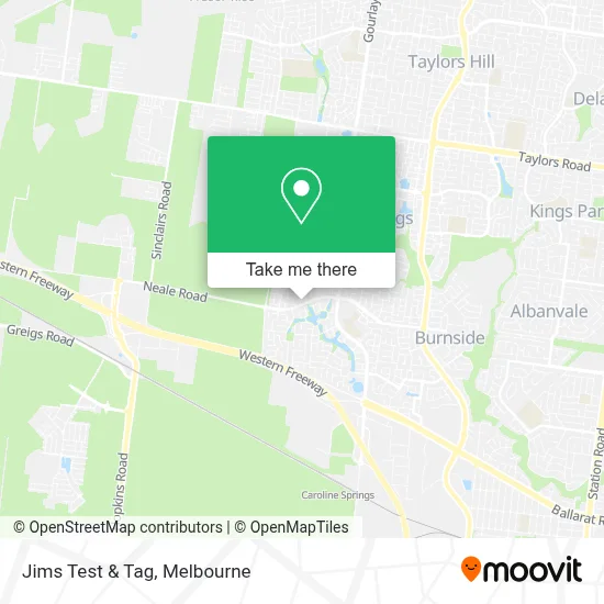 Mapa Jims Test & Tag