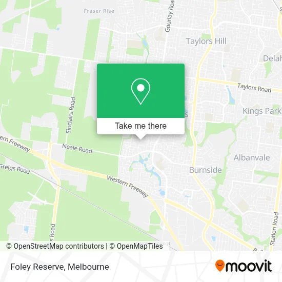 Mapa Foley Reserve