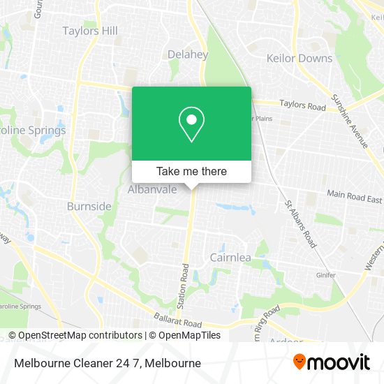 Melbourne Cleaner 24 7 map