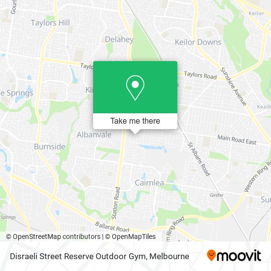 Disraeli Street Reserve Outdoor Gym map