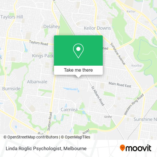 Linda Roglic Psychologist map