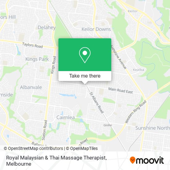 Royal Malaysian & Thai Massage Therapist map