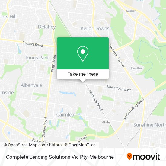 Mapa Complete Lending Solutions Vic Pty