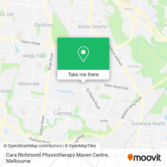 Cara Richmond Physiotherapy Maven Centre map