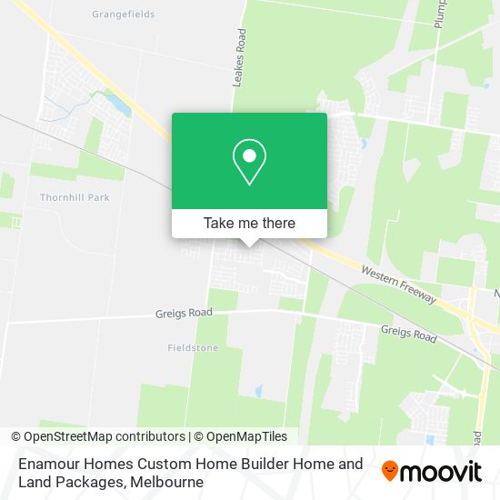 Enamour Homes Custom Home Builder Home and Land Packages map