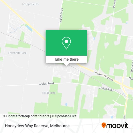 Honeydew Way Reserve map
