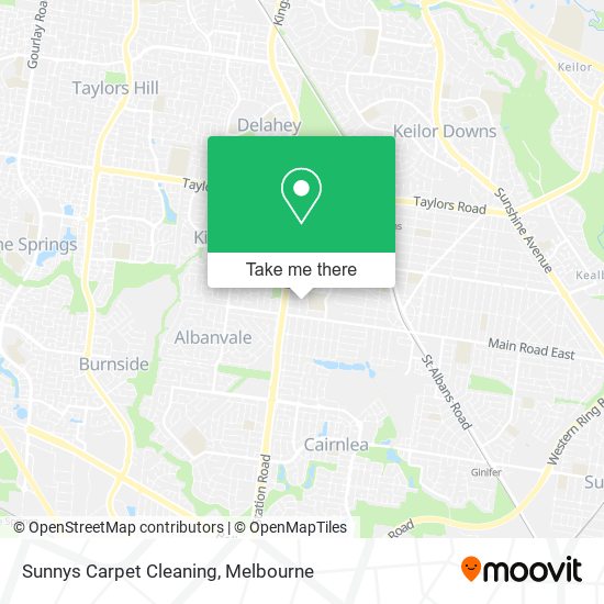 Sunnys Carpet Cleaning map