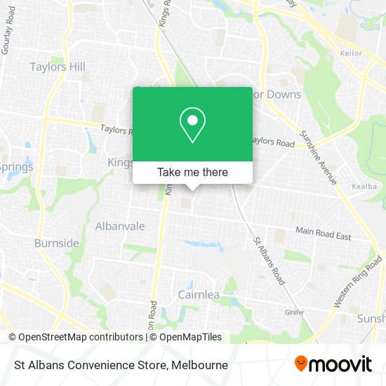 St Albans Convenience Store map