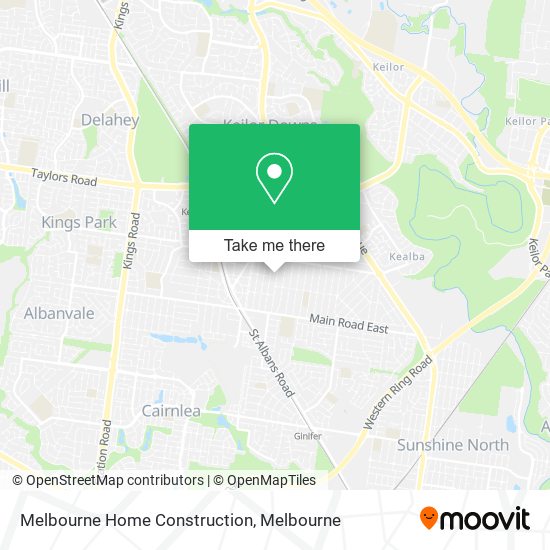 Melbourne Home Construction map