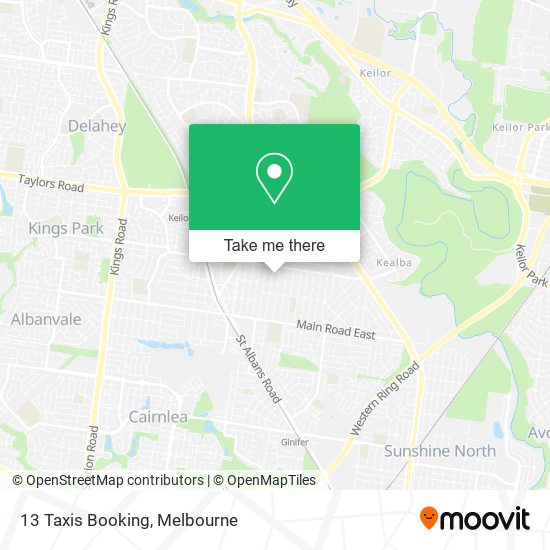13 Taxis Booking map