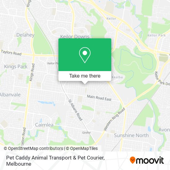 Pet Caddy Animal Transport & Pet Courier map