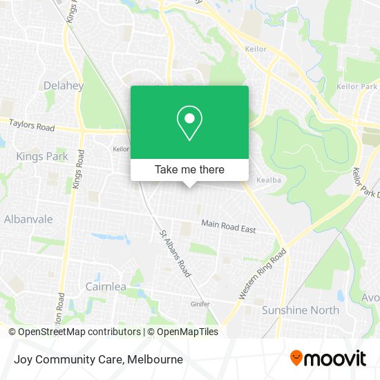 Joy Community Care map