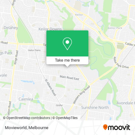 Movieworld map