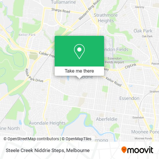 Steele Creek Niddrie Steps map