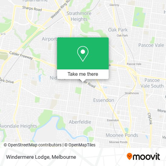 Windermere Lodge map
