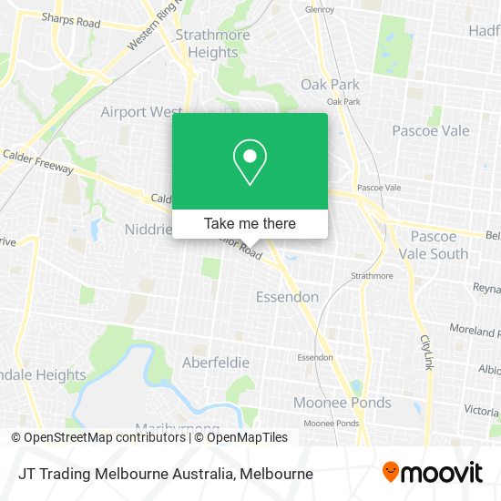 Mapa JT Trading Melbourne Australia