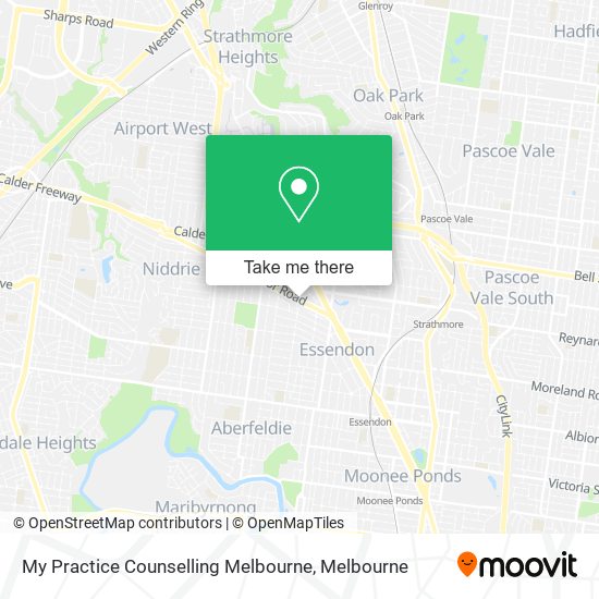 My Practice Counselling Melbourne map