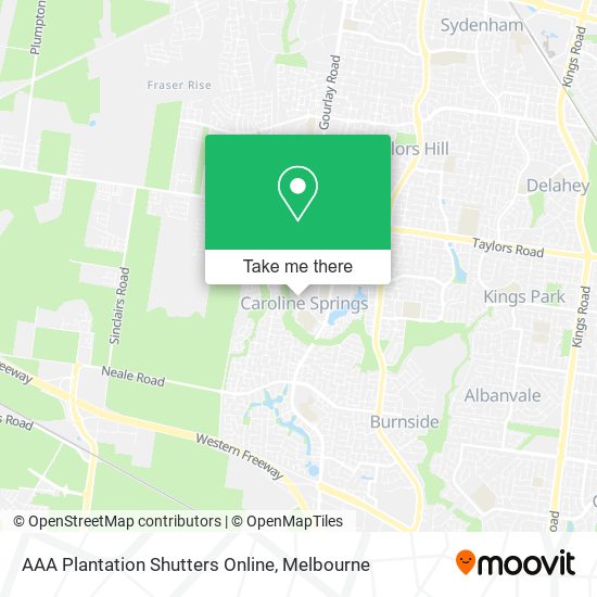 AAA Plantation Shutters Online map