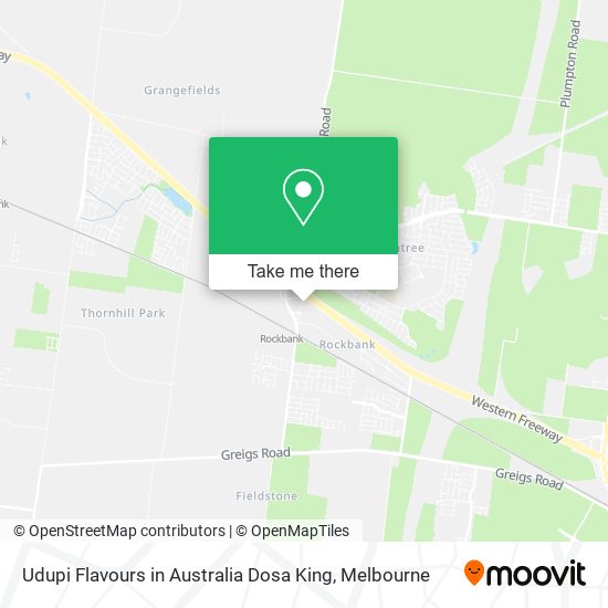 Udupi Flavours in Australia Dosa King map
