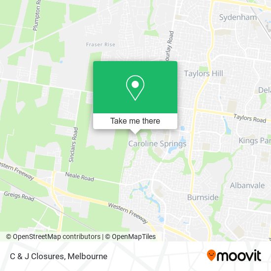 C & J Closures map