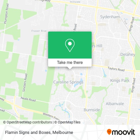Flamin Signs and Boxes map