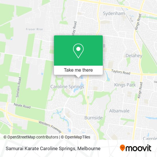 Samurai Karate Caroline Springs map