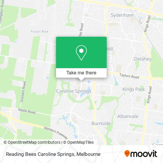 Mapa Reading Bees Caroline Springs