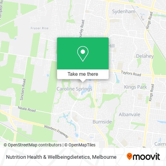 Nutrition Health & Wellbeingdietetics map
