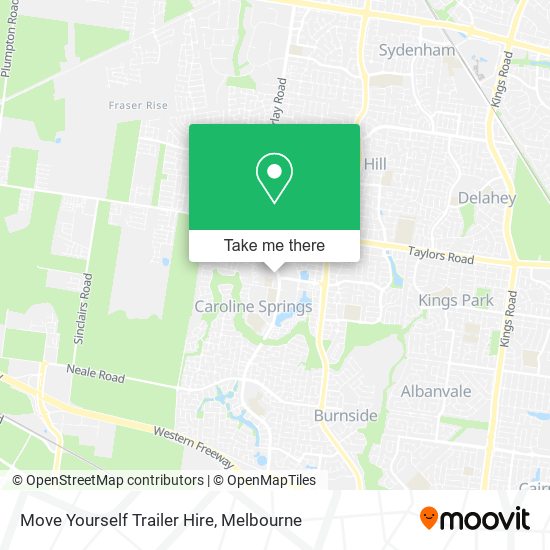 Move Yourself Trailer Hire map