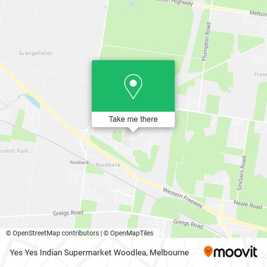 Yes Yes Indian Supermarket Woodlea map