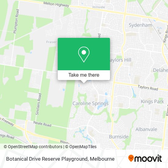 Botanical Drive Reserve Playground map