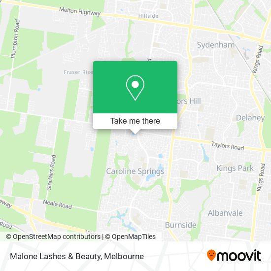 Malone Lashes & Beauty map