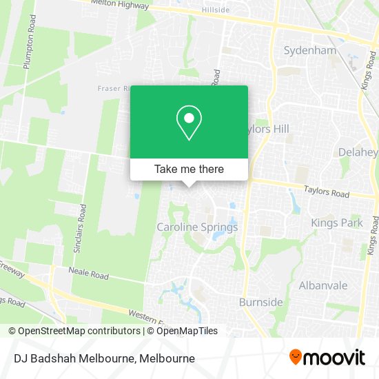 DJ Badshah Melbourne map