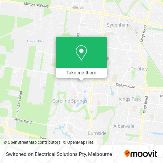 Switched on Electrical Solutions Pty map