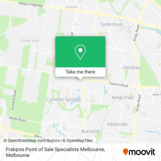 Mapa Frabpos Point of Sale Specialists Melbourne