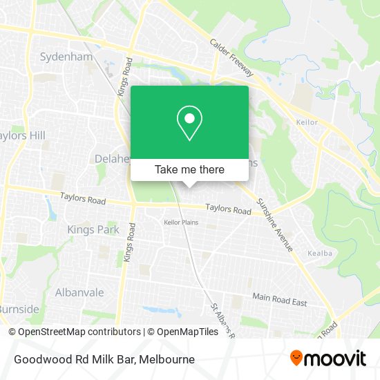 Goodwood Rd Milk Bar map