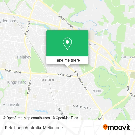 Mapa Pets Loop Australia